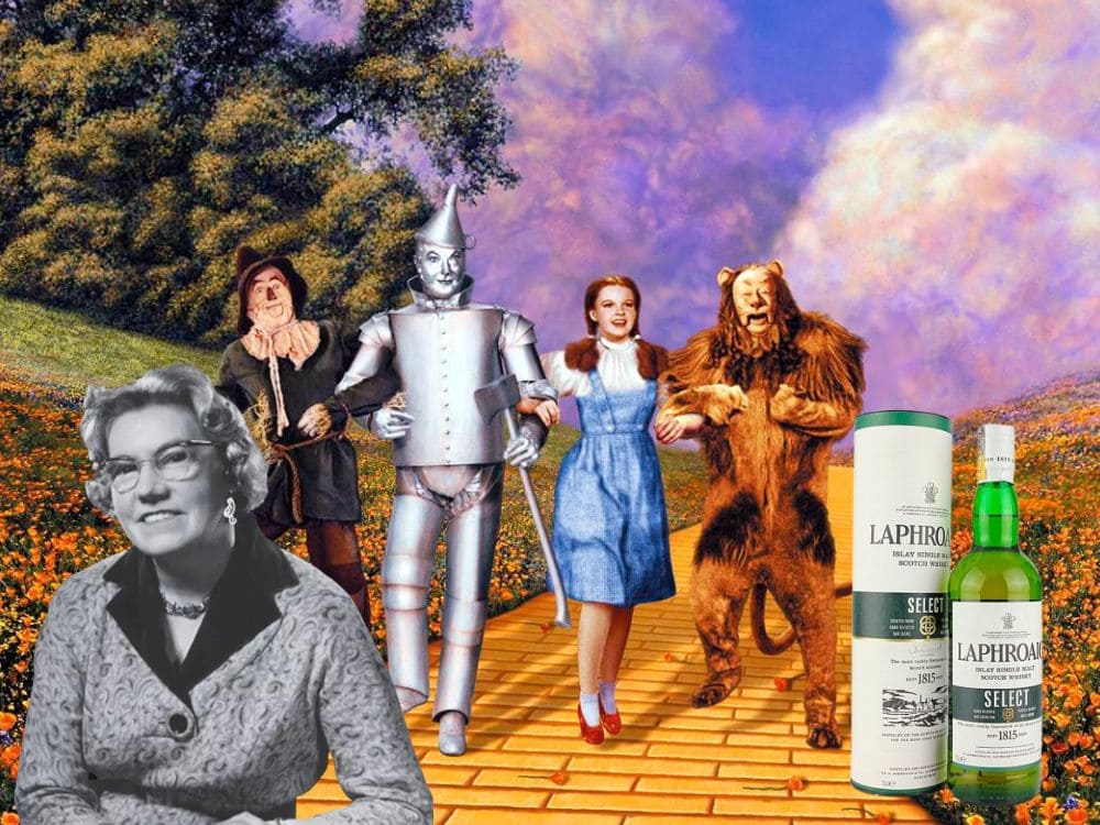 Filme o Mágico de Oz com a empresária Bessie Williamson e o whisky Laphroaig Select.