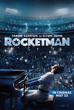 Cartaz do filme Rocketman sobre Elton John.